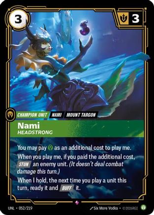 Nami – Headstrong (052) Foil - Unleashed
