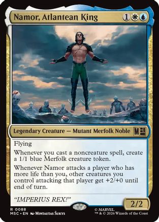 Namor, Atlantean King (088) - Commander: Marvel Super Heroes