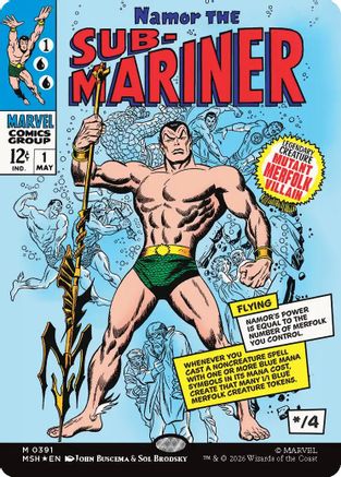 Namor The Sub-Mariner (Classic Comic) (391) Foil - Marvel Super Heroes