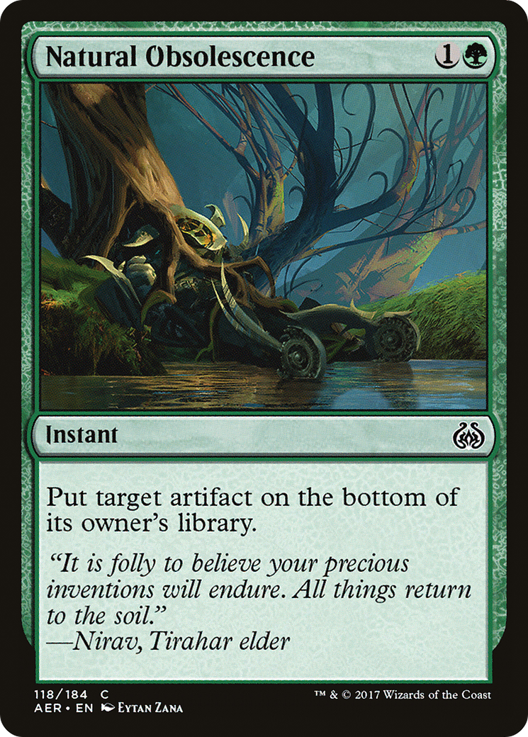 Natural Obsolescence (118) Foil - Aether Revolt