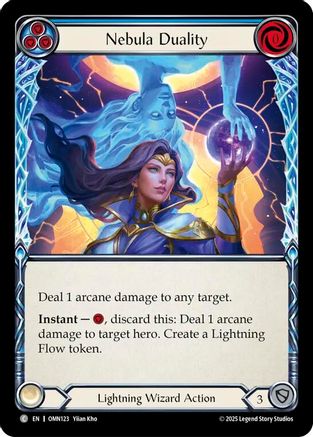 Nebula Duality (Blue) (OMN123) Rainbow Foil - Omens of the Third Age