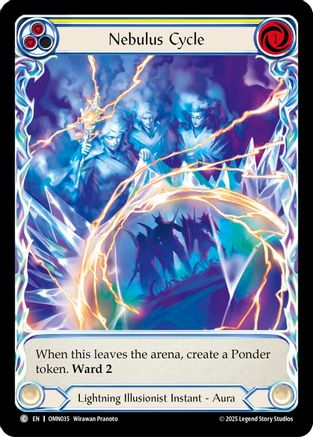 Nebulus Cycle (Yellow) (Extended Art) (OMN035) Cold Foil - Omens of the Third Age