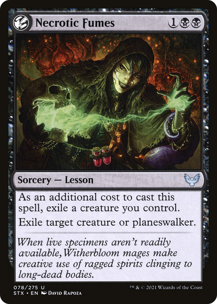 Necrotic Fumes (078) - Strixhaven: School of Mages Foil