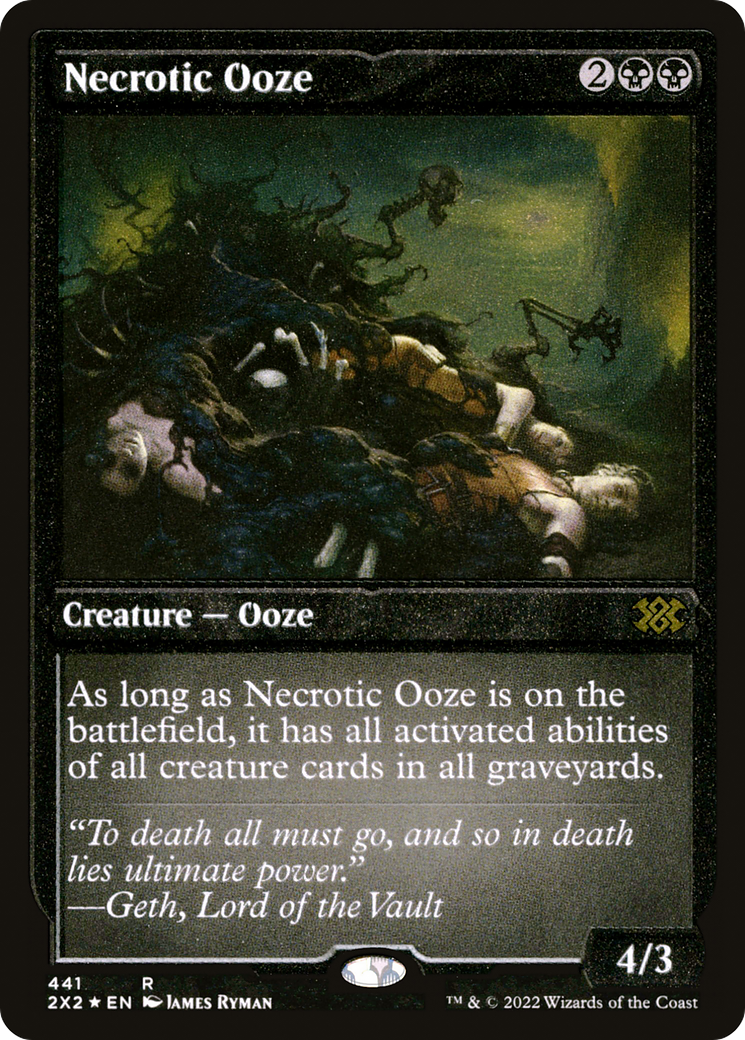 Necrotic Ooze (441) Etched Foil - Double Masters 2022