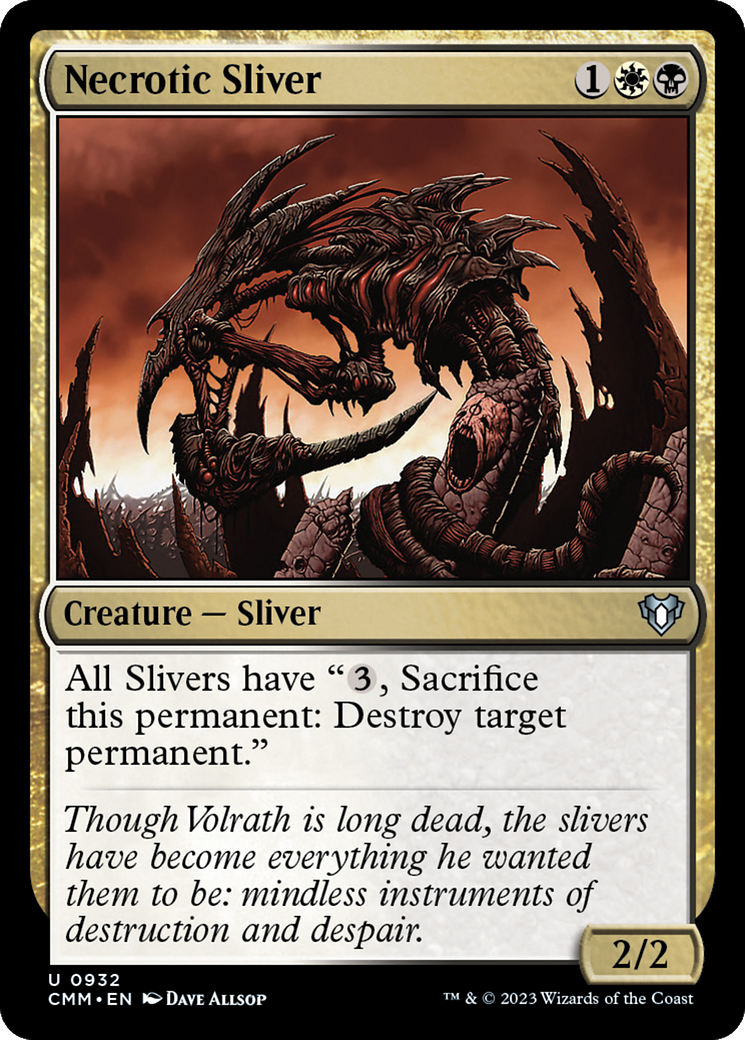 Necrotic Sliver (932) - Commander Masters