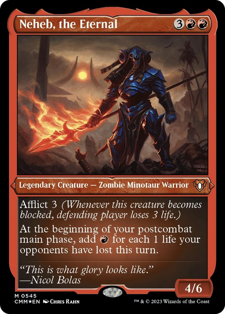 Neheb, the Eternal (545) Etched Foil - Commander Masters