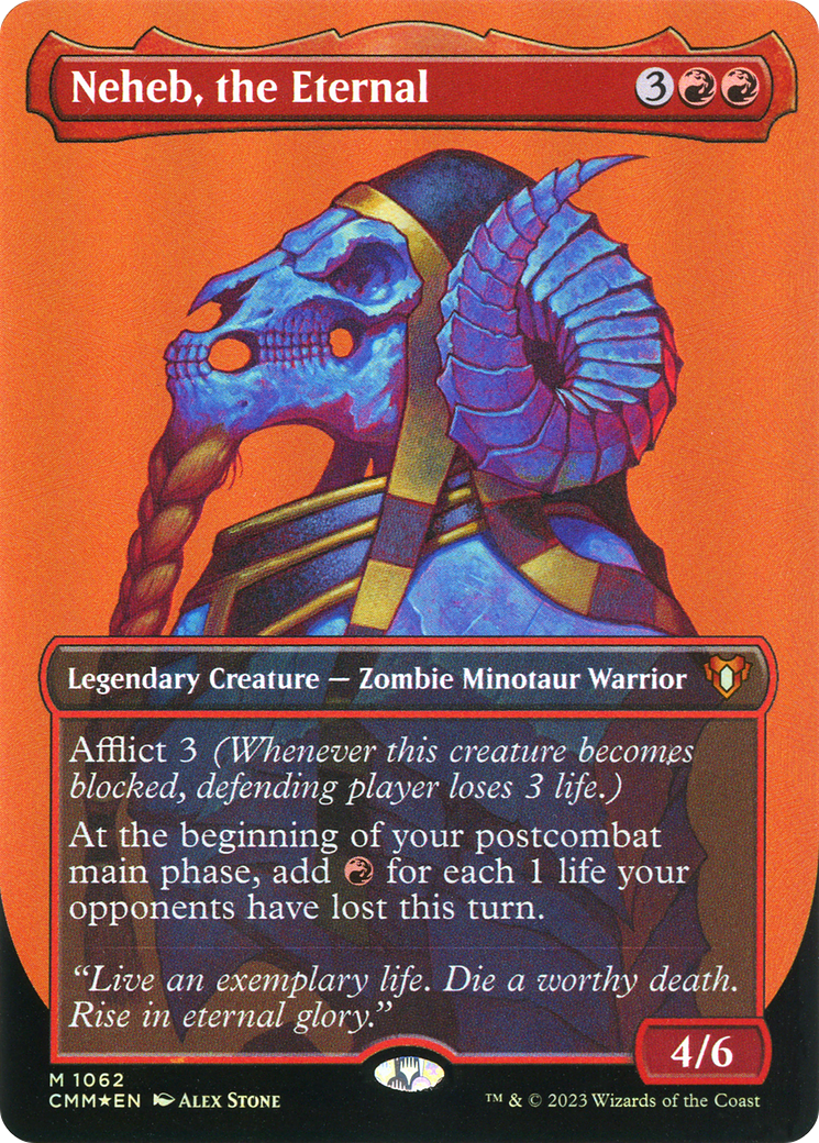 Neheb, the Eternal (Textured) (1062) Foil - Commander Masters
