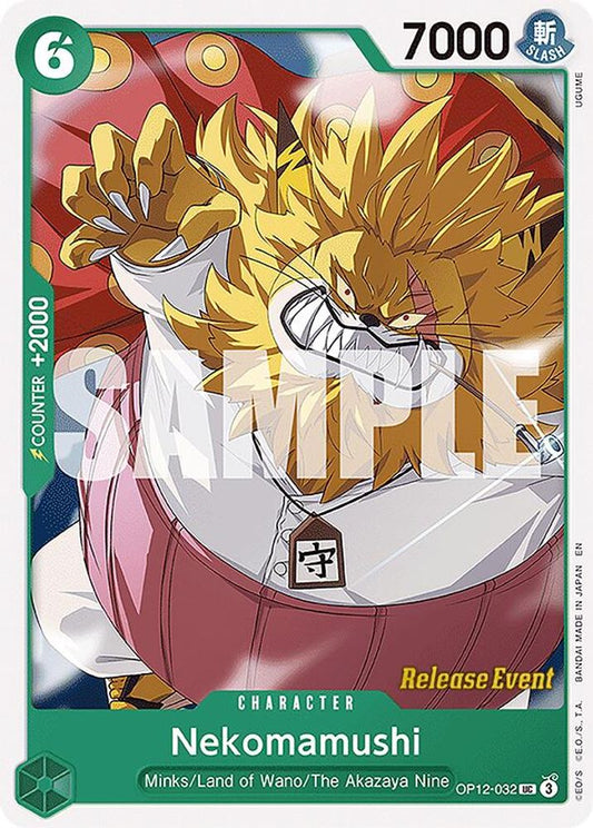 Nekomamushi (OP12-032) Release Event Cards