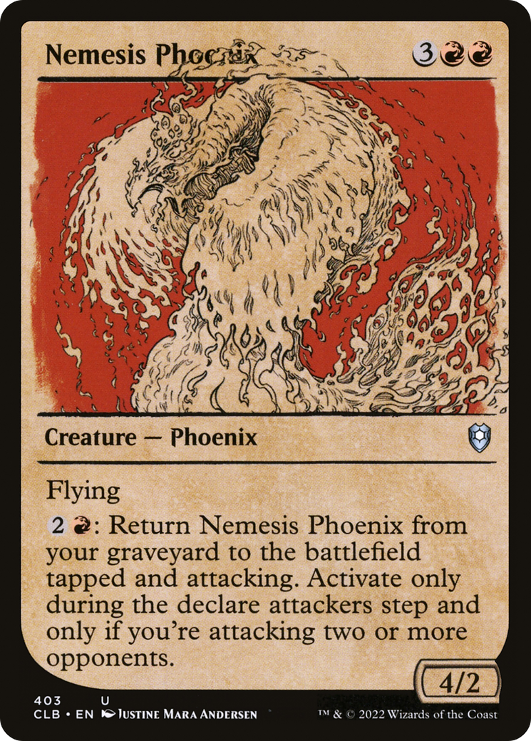 Nemesis Phoenix (Showcase) (403) - Commander Legends: Battle for Baldur's Gate Foil