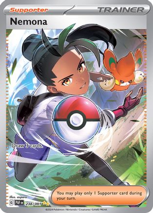 Nemona (Alternate Full Art) (238) Holofoil - Paldean Fates