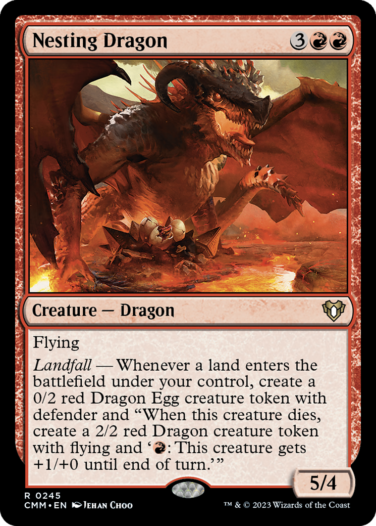 Nesting Dragon (245) Foil - Commander Masters
