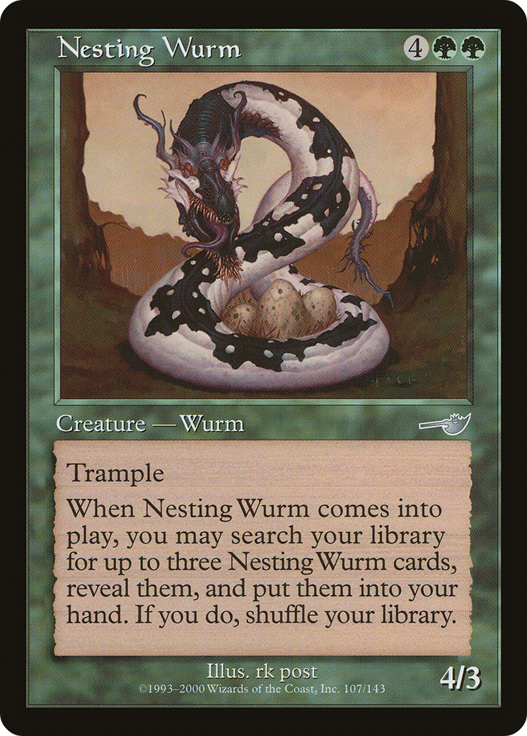 Nesting Wurm (107) Foil - Nemesis