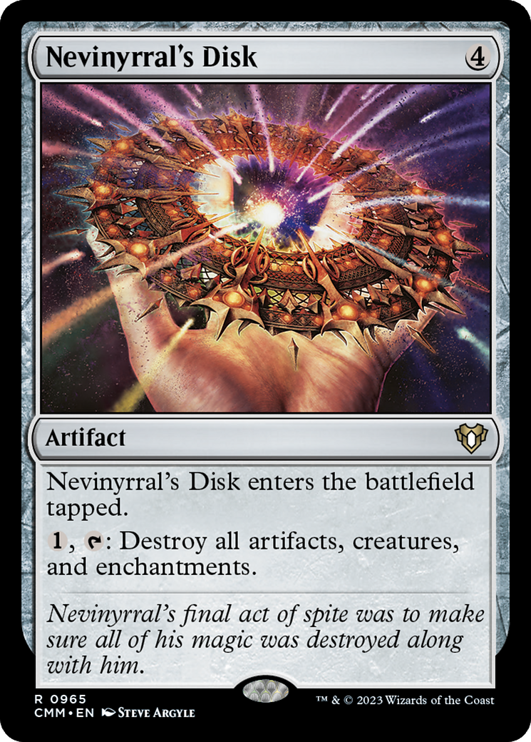 Nevinyrral's Disk (965) - Commander Masters