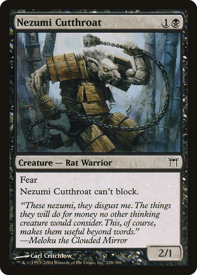 Nezumi Cutthroat (128) Foil - Champions of Kamigawa
