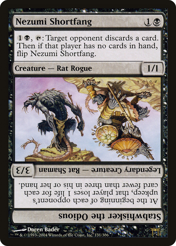 Nezumi Shortfang // Stabwhisker the Odious (131) - Champions of Kamigawa