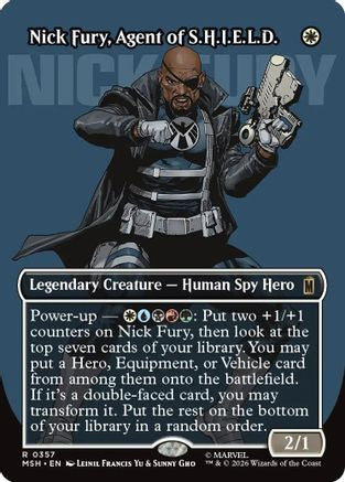 Nick Fury, Agent of S.H.I.E.L.D. (Borderless Logo) (357) - Marvel Super Heroes