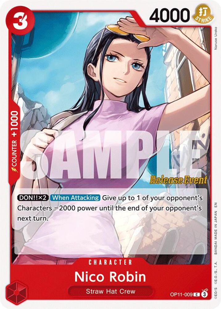 Nico Robin (OP11-009) Release Event Cards