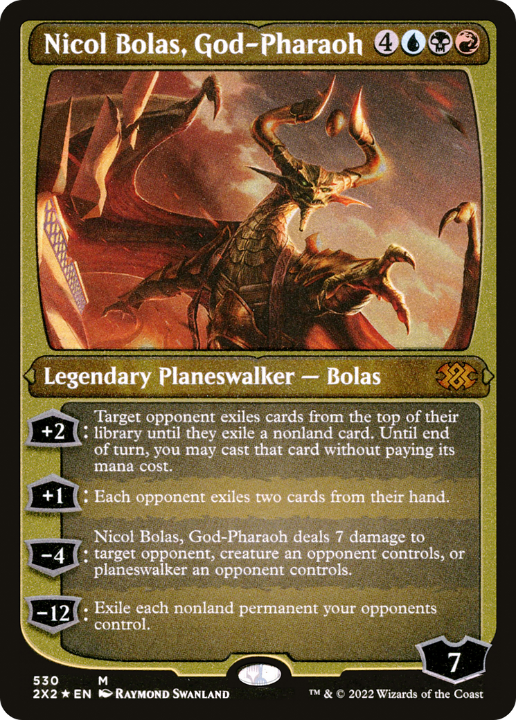 Nicol Bolas, God-Pharaoh (530) Etched Foil - Double Masters 2022