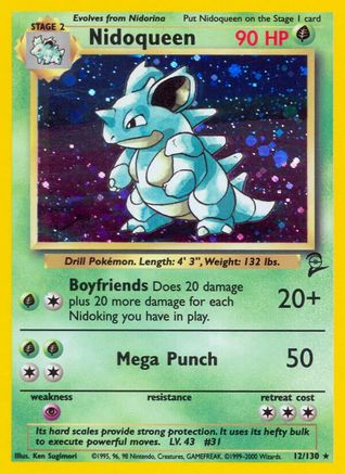 Nidoqueen (12) Holofoil - Base Set 2
