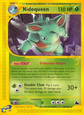 Nidoqueen (22) Reverse Holofoil - Skyridge