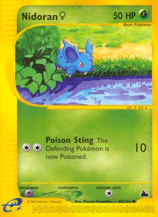 Nidoran F (82) Reverse Holofoil - Skyridge