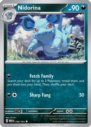 Nidorina (30) Reverse Holofoil - 151
