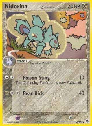 Nidorina (Delta Species) (34) - Dragon Frontiers