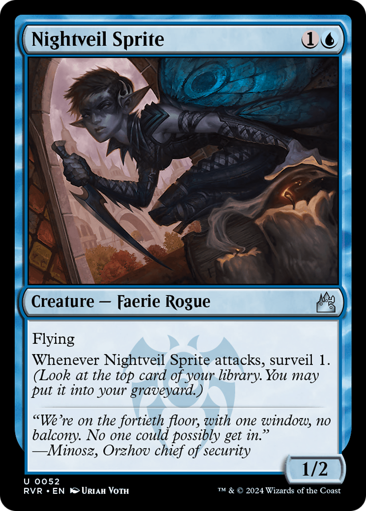 Nightveil Sprite (052) Foil - Ravnica Remastered