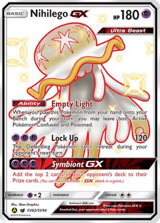 Nihilego GX (SV62) (Shiny Vault) Holofoil - Hidden Fates