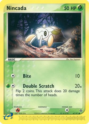 Nincada (67) Reverse Holofoil - Dragon