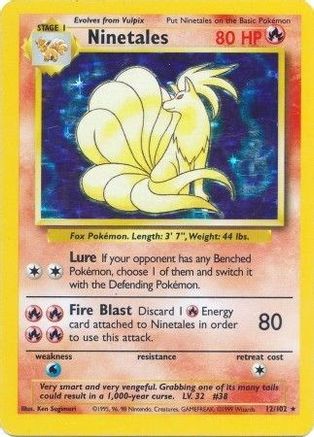 Ninetales (12) Holofoil - Base Set