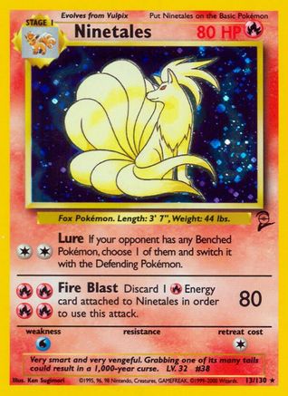 Ninetales (13) Holofoil - Base Set 2