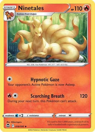 Ninetales (18) Reverse Holofoil - Silver Tempest