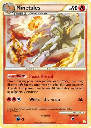 Ninetales (7) Holofoil - HeartGold & SoulSilver