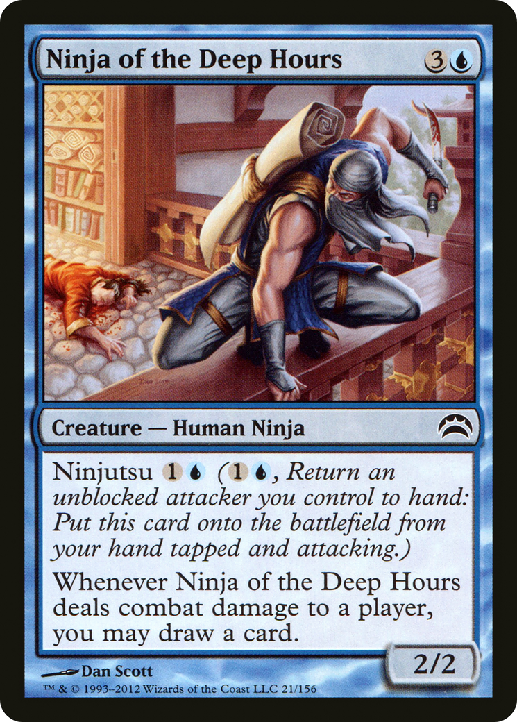 Ninja of the Deep Hours (021) - Planechase 2012 Foil
