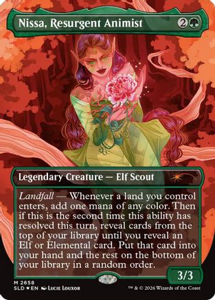 Nissa, Resurgent Animist (2658) Foil - Secret Lair Drop Series
