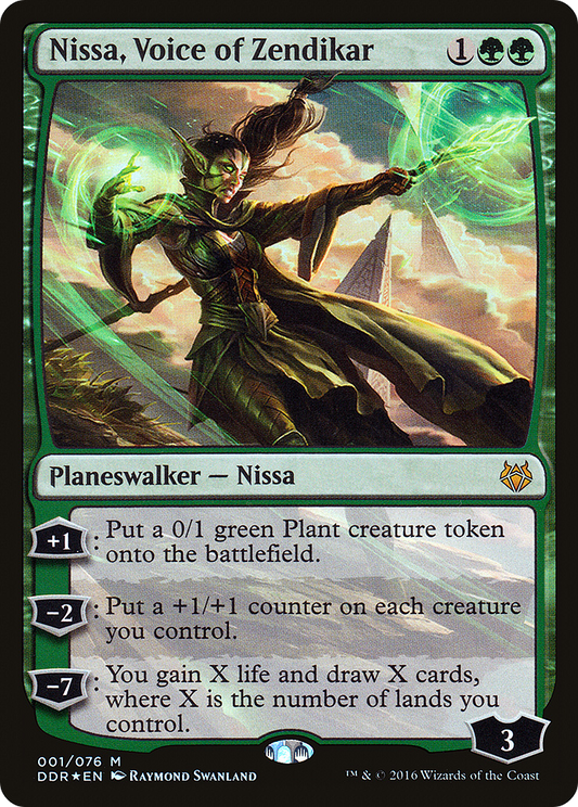Nissa, Voice of Zendikar (001) Foil - Duel Decks: Nissa vs. Ob Nixilis