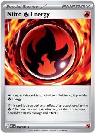 Nitro Fire Energy (86) Reverse Holofoil - Chaos Rising
