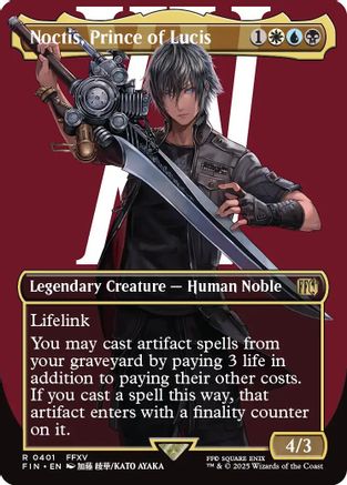 Noctis, Prince of Lucis (Borderless) (401) Foil - FINAL FANTASY