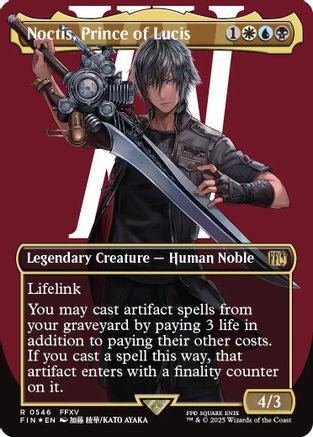 Noctis, Prince of Lucis (Borderless) (546) Surge Foil - FINAL FANTASY