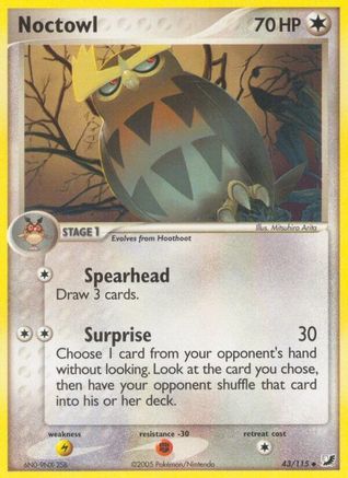 Noctowl (43) Reverse Holofoil - Unseen Forces