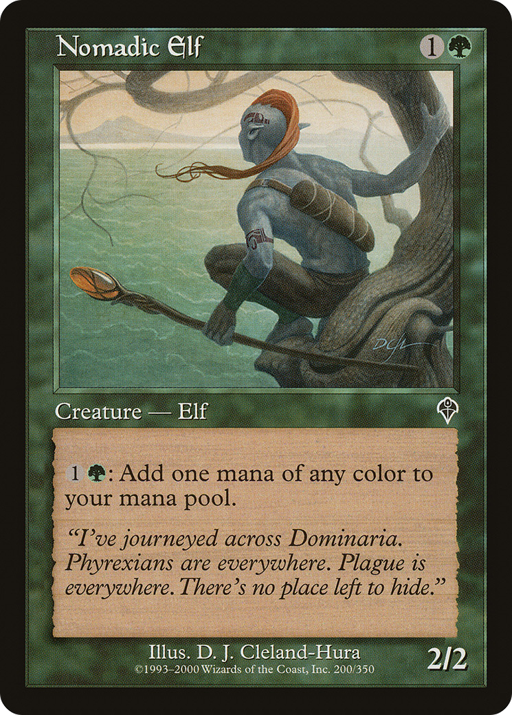 Nomadic Elf (200) Foil - Invasion