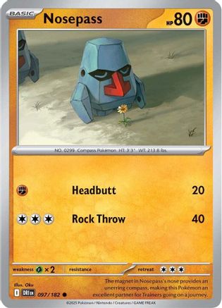 Nosepass (97) Reverse Holofoil - Destined Rivals
