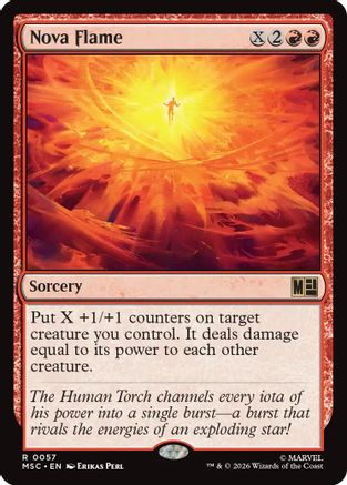 Nova Flame (057) Surge Foil - Commander: Marvel Super Heroes