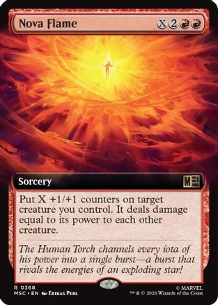Nova Flame (Extended Art) (368) - Commander: Marvel Super Heroes