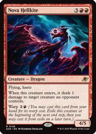 Nova Hellkite (Promo Pack) (148) Foil - Edge of Eternities