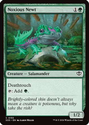 Noxious Newt (155) Foil - Secrets of Strixhaven