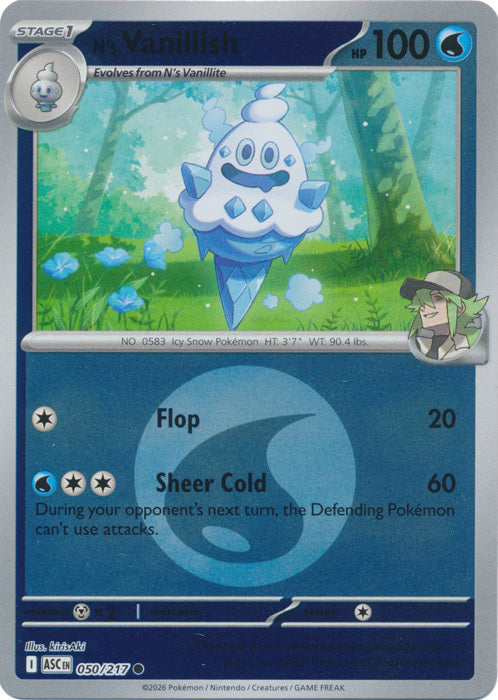 N's Vanillish (Energy Symbol Pattern) (50) Reverse Holofoil - Ascended Heroes
