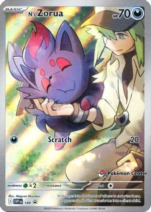 N's Zorua (Pokémon Center Exclusive) (189) Holofoil - Black Star Promos