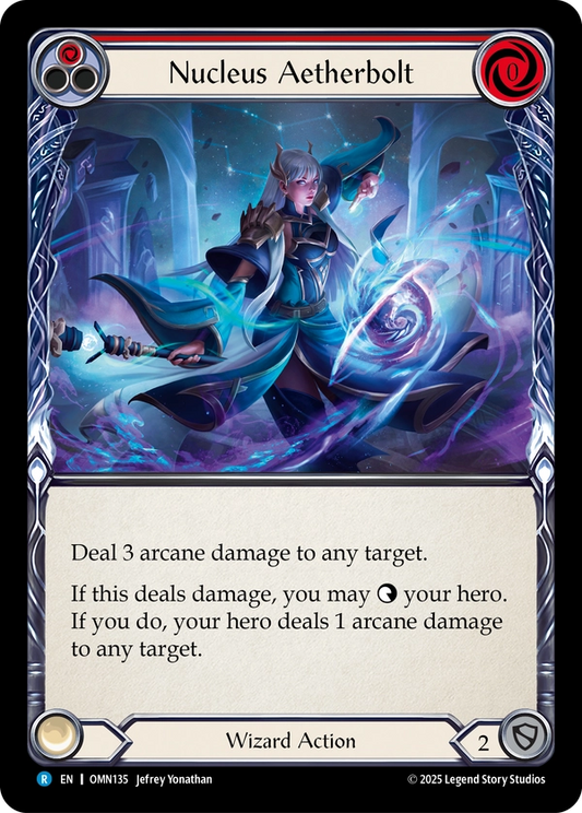 Nucleus Aetherbolt (OMN135) Rainbow Foil - Omens of the Third Age